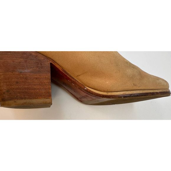 Rachel Comey Mars Camel Nubuck Bootie Mules Slip On Booties Size 6.5 36.5 - Picture 10 of 16